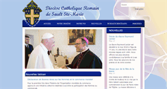 Desktop Screenshot of diocesedesaultstemarie.org